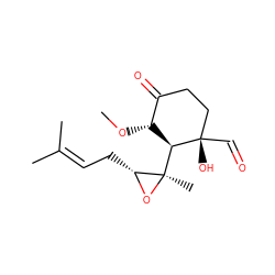 CO[C@@H]1C(=O)CC[C@](O)(C=O)[C@H]1[C@@]1(C)O[C@@H]1CC=C(C)C ZINC000013525025