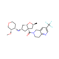 CO[C@@H]1COCC[C@@H]1N[C@@H]1C[C@@H]2O[C@@H](C)C[C@@]2(C(=O)N2CCc3ncc(C(F)(F)F)cc3C2)C1 ZINC000169706009