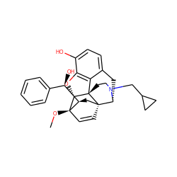 CO[C@]12C=C[C@@]3(C[C@@H]1[C@H](O)c1ccccc1)[C@H]1Cc4ccc(O)c5c4[C@@]3(CCN1CC1CC1)[C@H]2O5 ZINC000169334600