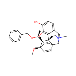 CO[C@]12C=C[C@@]3(C[C@H]1[C@H](C)OCc1ccccc1)[C@H]1Cc4ccc(O)c5c4[C@@]3(CCN1C)[C@@H]2O5 ZINC000036221105