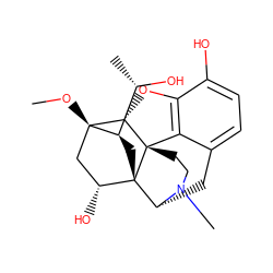 CO[C@]12C[C@@H](O)[C@@]3(C[C@@H]1[C@H](C)O)[C@H]1Cc4ccc(O)c5c4[C@@]3(CCN1C)[C@H]2O5 ZINC000028824086