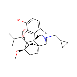 CO[C@]12CC[C@@]3(C[C@@H]1[C@@H](O)C(C)C)[C@H]1Cc4ccc(O)c5c4[C@@]3(CCN1CC1CC1)[C@H]2O5 ZINC000095588365