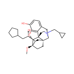 CO[C@]12CC[C@@]3(C[C@@H]1[C@@H](O)CC1CCCC1)[C@H]1Cc4ccc(O)c5c4[C@@]3(CCN1CC1CC1)[C@H]2O5 ZINC000095586031