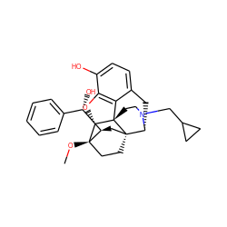 CO[C@]12CC[C@@]3(C[C@@H]1[C@@H](O)c1ccccc1)[C@H]1Cc4ccc(O)c5c4[C@@]3(CCN1CC1CC1)[C@H]2O5 ZINC000169334597
