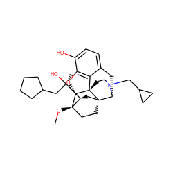 CO[C@]12CC[C@@]3(C[C@@H]1[C@](C)(O)CC1CCCC1)[C@H]1Cc4ccc(O)c5c4[C@@]3(CCN1CC1CC1)[C@H]2O5 ZINC000095592873
