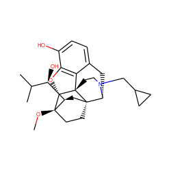 CO[C@]12CC[C@@]3(C[C@@H]1[C@H](O)C(C)C)[C@H]1Cc4ccc(O)c5c4[C@@]3(CCN1CC1CC1)[C@H]2O5 ZINC000095588120