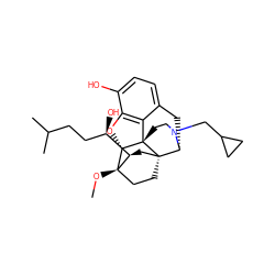 CO[C@]12CC[C@@]3(C[C@@H]1[C@H](O)CCC(C)C)[C@H]1Cc4ccc(O)c5c4[C@@]3(CCN1CC1CC1)[C@H]2O5 ZINC000095591848