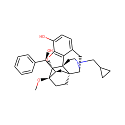 CO[C@]12CC[C@@]3(C[C@@H]1[C@H](O)c1ccccc1)[C@H]1Cc4ccc(O)c5c4[C@@]3(CCN1CC1CC1)[C@H]2O5 ZINC000142710091