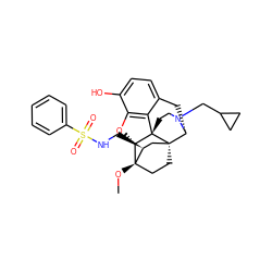 CO[C@]12CC[C@@]3(C[C@@H]1CNS(=O)(=O)c1ccccc1)[C@H]1Cc4ccc(O)c5c4[C@@]3(CCN1CC1CC1)[C@H]2O5 ZINC000220556107