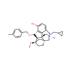 CO[C@]12CC[C@@]3(C[C@@H]1COCc1ccc(C)cc1)[C@H]1Cc4ccc(O)c5c4[C@@]3(CC[N@@+]1(C)CC1CC1)[C@H]2O5 ZINC000473183009
