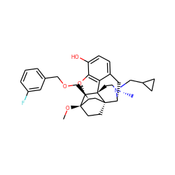 CO[C@]12CC[C@@]3(C[C@@H]1COCc1cccc(F)c1)[C@H]1Cc4ccc(O)c5c4[C@@]3(CC[N@@+]1(C)CC1CC1)[C@H]2O5 ZINC000473182950