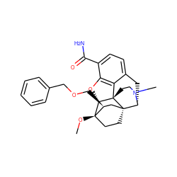 CO[C@]12CC[C@@]3(C[C@@H]1COCc1ccccc1)[C@H]1Cc4ccc(C(N)=O)c5c4[C@@]3(CCN1C)[C@H]2O5 ZINC000148762732