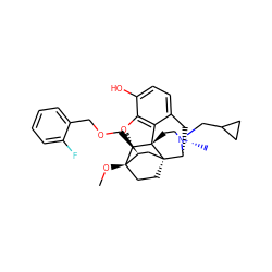 CO[C@]12CC[C@@]3(C[C@@H]1COCc1ccccc1F)[C@H]1Cc4ccc(O)c5c4[C@@]3(CC[N@@+]1(C)CC1CC1)[C@H]2O5 ZINC000473183268