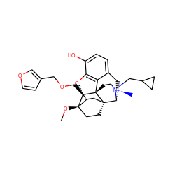 CO[C@]12CC[C@@]3(C[C@@H]1COCc1ccoc1)[C@H]1Cc4ccc(O)c5c4[C@@]3(CC[N@+]1(C)CC1CC1)[C@H]2O5 ZINC000473183379