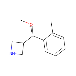 CO[C@H](c1ccccc1C)C1CNC1 ZINC000150023866