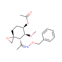 CO[C@H]1[C@H](/C(C)=N\OCc2ccccc2)[C@]2(CC[C@H]1OC(C)=O)CO2 ZINC000013588333