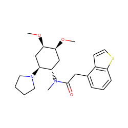 CO[C@H]1C[C@H](N(C)C(=O)Cc2cccc3sccc23)[C@@H](N2CCCC2)C[C@H]1OC ZINC000003794636