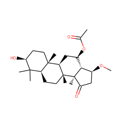 CO[C@H]1CC(=O)[C@]2(C)[C@@H]1[C@H](OC(C)=O)C[C@@H]1[C@@]3(C)CC[C@H](O)C(C)(C)[C@@H]3CC[C@]12C ZINC001772619062