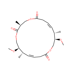 CO[C@H]1COC(=O)C/C=C\[C@H](C)[C@@H](OC)COC(=O)[C@@H](C)COC(=O)C/C=C\[C@@H]1C ZINC000007998183