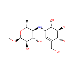 CO[C@H]1O[C@H](C)[C@@H](N[C@H]2C=C(CO)[C@@H](O)[C@H](O)[C@H]2O)[C@H](O)[C@H]1O ZINC000084727951