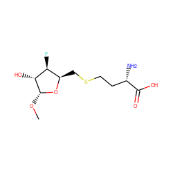 CO[C@H]1O[C@H](CSCC[C@H](N)C(=O)O)[C@H](F)[C@H]1O ZINC000045393962