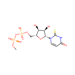 CO[P@@](=O)(O)O[P@@](=O)(O)OC[C@H]1O[C@@H](n2ccc(=O)[nH]c2=S)[C@H](O)[C@@H]1O ZINC000045253810