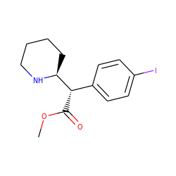 COC(=O)[C@@H](c1ccc(I)cc1)[C@@H]1CCCCN1 ZINC000013747223