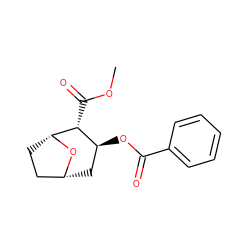 COC(=O)[C@@H]1[C@@H](OC(=O)c2ccccc2)C[C@@H]2CC[C@H]1O2 ZINC000029482336