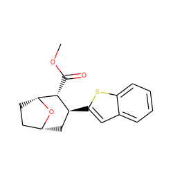 COC(=O)[C@@H]1[C@@H](c2cc3ccccc3s2)C[C@@H]2CC[C@H]1O2 ZINC000084601937