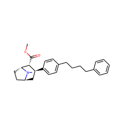 COC(=O)[C@@H]1[C@@H](c2ccc(CCCCc3ccccc3)cc2)C[C@H]2CC[C@H]1N2C ZINC000100921393