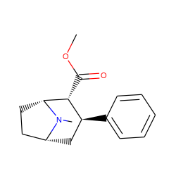 COC(=O)[C@@H]1[C@@H](c2ccccc2)C[C@@H]2CC[C@H]1N2C ZINC000001854877