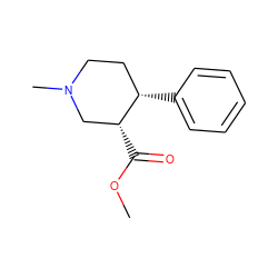 COC(=O)[C@@H]1CN(C)CC[C@@H]1c1ccccc1 ZINC000005699686