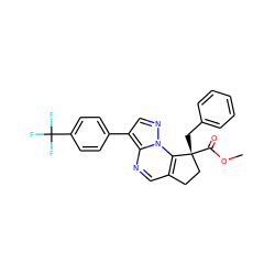 COC(=O)[C@]1(Cc2ccccc2)CCc2cnc3c(-c4ccc(C(F)(F)F)cc4)cnn3c21 ZINC000299840348