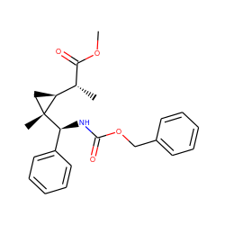 COC(=O)[C@H](C)[C@@H]1C[C@@]1(C)[C@@H](NC(=O)OCc1ccccc1)c1ccccc1 ZINC000006202036