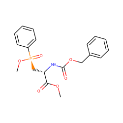 COC(=O)[C@H](C[P@@](=O)(OC)c1ccccc1)NC(=O)OCc1ccccc1 ZINC000026578050
