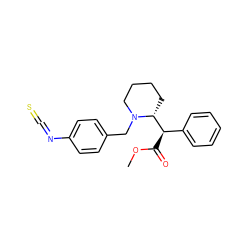 COC(=O)[C@H](c1ccccc1)[C@H]1CCCCN1Cc1ccc(N=C=S)cc1 ZINC000064428919