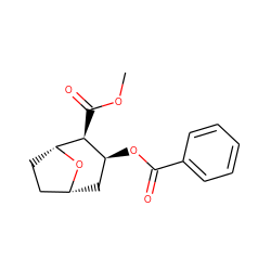 COC(=O)[C@H]1[C@@H](OC(=O)c2ccccc2)C[C@@H]2CC[C@H]1O2 ZINC000029487646