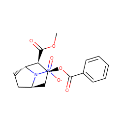 COC(=O)[C@H]1[C@@H](OC(=O)c2ccccc2)C[C@H]2CC[C@H]1N2[N+](=O)[O-] ZINC000101248687