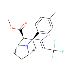 COC(=O)[C@H]1[C@@H](c2ccc(C)cc2)C[C@@H]2CC[C@H]1N2C/C(I)=C/C(F)(F)F ZINC000073199277