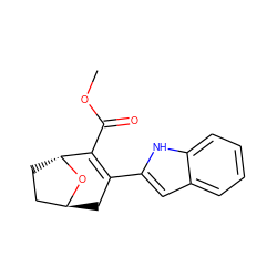 COC(=O)C1=C(c2cc3ccccc3[nH]2)C[C@H]2CC[C@H]1O2 ZINC000101501281