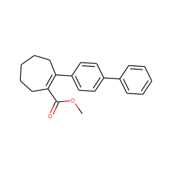 COC(=O)C1=C(c2ccc(-c3ccccc3)cc2)CCCCC1 ZINC000028714410