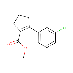 COC(=O)C1=C(c2cccc(Cl)c2)CCC1 ZINC000028714353