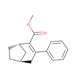 COC(=O)C1=C(c2ccccc2)C[C@H]2CC[C@H]1C2 ZINC000100858644