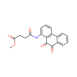 COC(=O)CCC(=O)Nc1cccc2c1C(=O)C(=O)c1ccccc1-2 ZINC000013862818