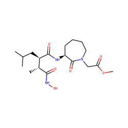 COC(=O)CN1CCCC[C@H](NC(=O)[C@H](CC(C)C)[C@@H](C)C(=O)NO)C1=O ZINC000026180750