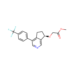 COC(=O)CO[C@@H]1CCc2c(-c3ccc(C(F)(F)F)cc3)cncc21 ZINC000205709547