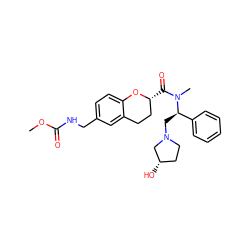 COC(=O)NCc1ccc2c(c1)CC[C@@H](C(=O)N(C)[C@H](CN1CC[C@H](O)C1)c1ccccc1)O2 ZINC000028529931