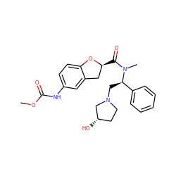 COC(=O)Nc1ccc2c(c1)C[C@H](C(=O)N(C)[C@H](CN1CC[C@H](O)C1)c1ccccc1)O2 ZINC000028529062