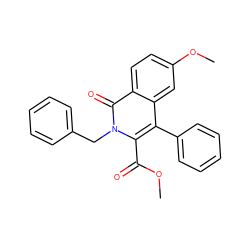 COC(=O)c1c(-c2ccccc2)c2cc(OC)ccc2c(=O)n1Cc1ccccc1 ZINC000029063812