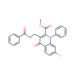 COC(=O)c1c(CNC(=O)c2ccccc2)c(=O)c2ccc(Cl)cc2n1-c1ccccc1 ZINC000096170242